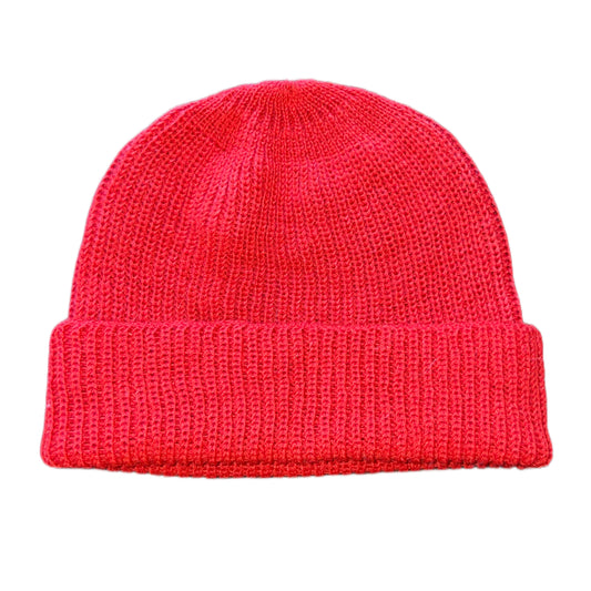 Wool Fisherman Beanie (red)